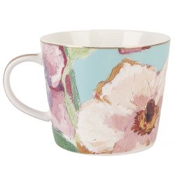 Набор чайный 4пр. "Flowers" (2 персон) v=220мл (фарфор) (подарочная упаковка)