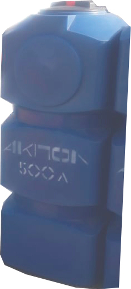 Ёмкость пластиковая пищевая АКПОЛ 1000 л. фигурная вертикальная (79x79x215см;45кг;синий) - арт.555012.17