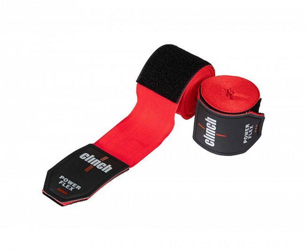 Бинты боксерские Clinch Boxing Hand Wrap Power Flex красные C239