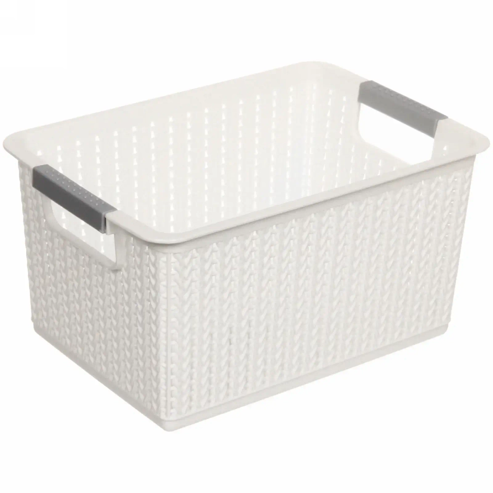 Корзина - органайзер универсальная для хранения «ДОМания», цвет белый, 27*19*14см (лейбл)