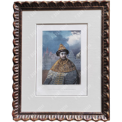 [Висковатов А. В.] Белоусов Л. А. Царь Федор Алексеевич по ориг. Зеленского. Литография, акварель.