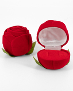 Футляр «Романтика» роза большая без стебля для серёг