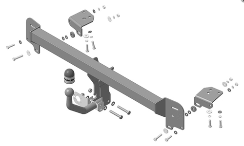 Фаркоп Motodor Toyota Camry V40 с 2006-2011, V50 с 2011-2014, XV50 2014-2018 (оцинк. Шар) арт.92516-A