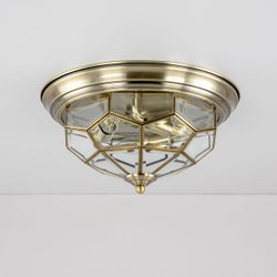 Citilux Витра-1 CL442530 Люстра потолочная витражная Бронза