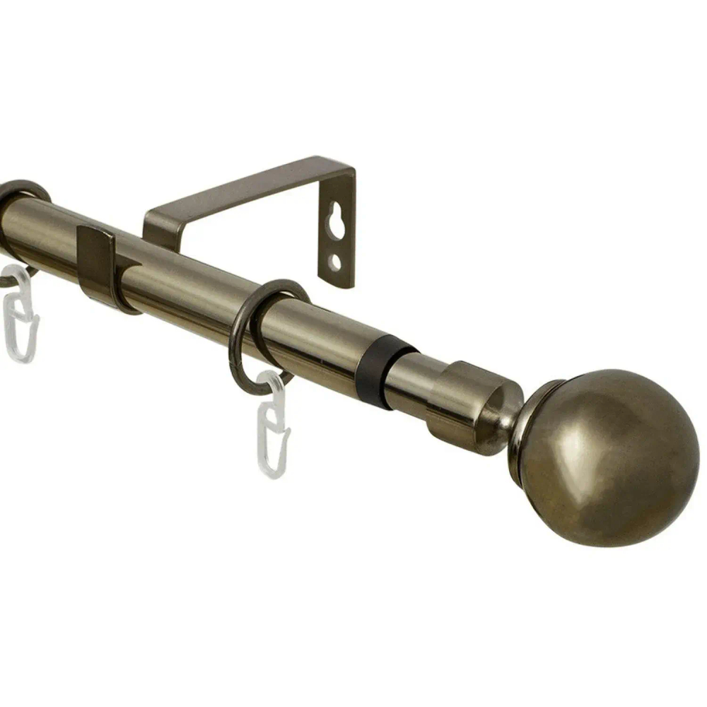 Карниз SKR телескоп. 160/320 однорядный Классика, Золото антик