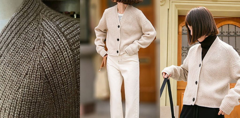 Описание по вязанию кардигана спицами "Seasons"