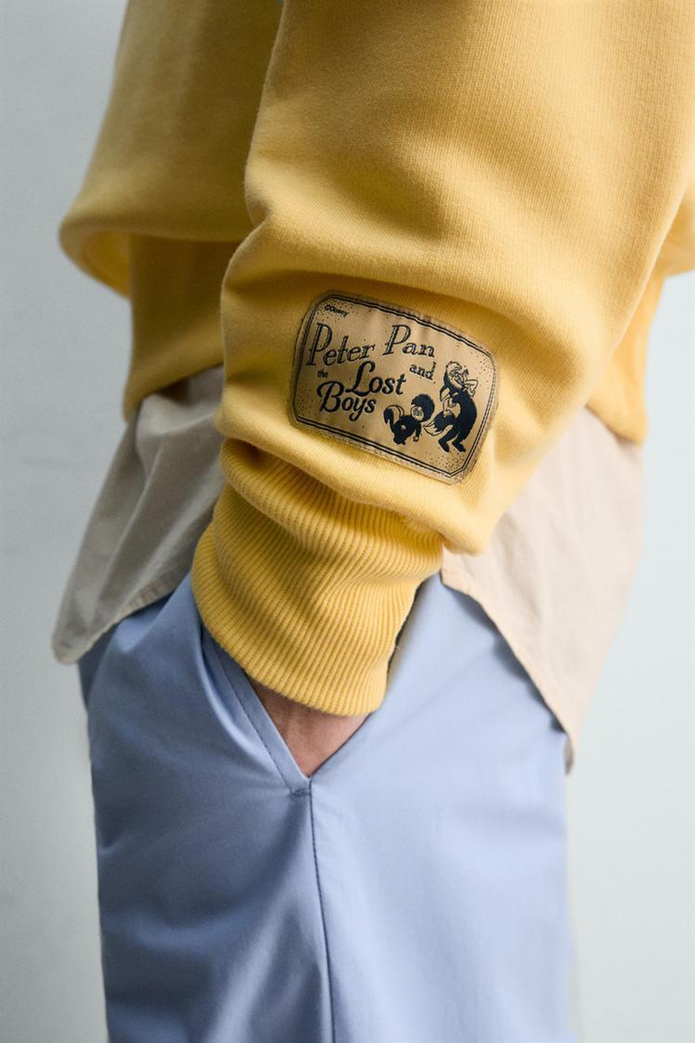 ZARA HARRY LAMBERT X DISNEY ХУДИ С КАПЮШОНОМ, ЖЕЛТЫЙ