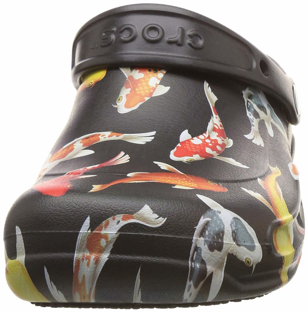 Сабо Crocs Work Bistro Graphic Clog Black Tangerine