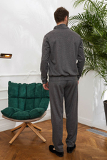 Мужские брюки удобного кроя (Размер: XL) (Цвет: серый)