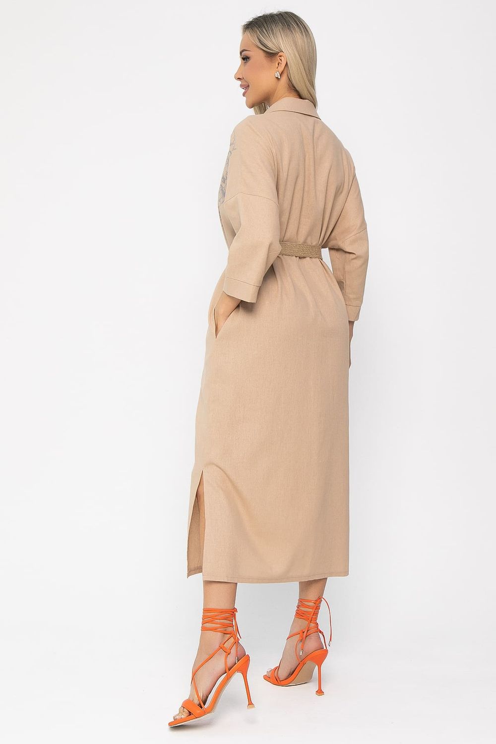 Платье Мирослава (бежевое) П15469-7М LT Collection
