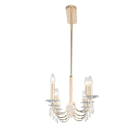 SL1405.223.08 Люстра подвесная ST-Luce Латунь/Латунь, Прозрачный E14 8*40W ELEGANCE