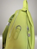 Рюкзак-сумка женская из экокожи жёлтая QOZA
