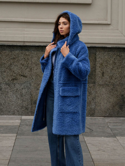 Шуба женская чебурашка тедди эко, SilverFox (арт. 1206)