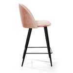 Стул полубарный Thomas, бархат бежевый 5