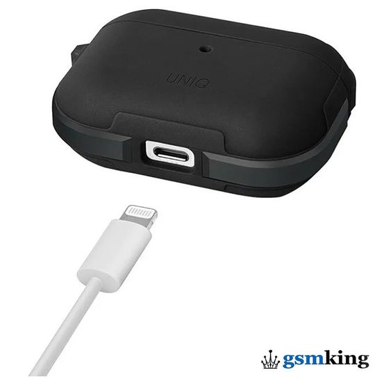 Uniq Valencia Anti-microbial TPU&Metal for AirPods Pro 1 & 2 Black