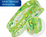 Пенал-косметичка BRAUBERG LUCENT на молнии, прозрачный, "Avocado", 21х5х9 см, 270054