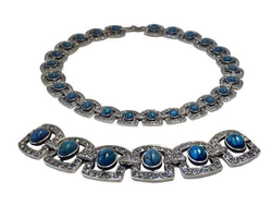 "Парадиз"  ожерелье в серебряном покрытии из коллекции "Самоцветы" от Jenavi с замком пряжка