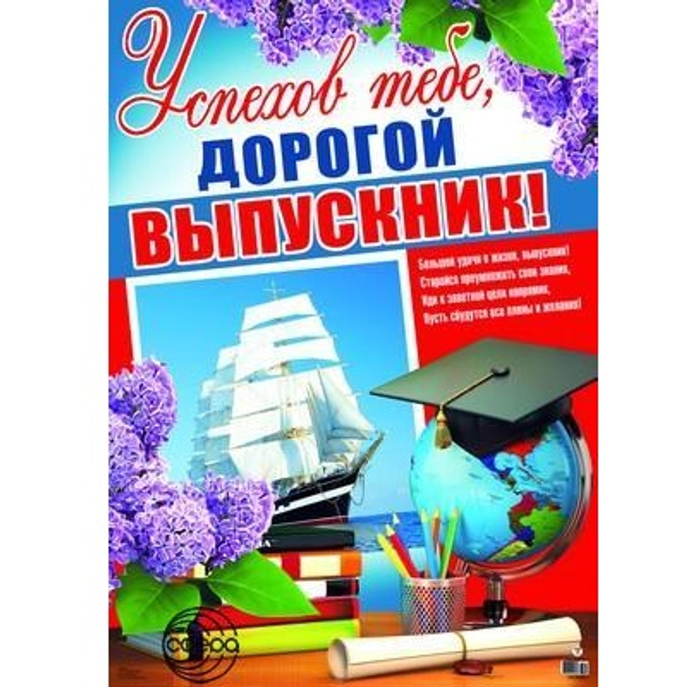 Плакат Успехов тебе, дорогой выпускник!