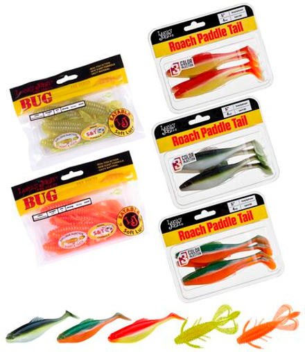 Виброхвосты съедоб. искусст. LJ Pro Series  04 SET 5упак. набор