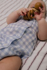 Боди из муслина, Клетка синяя