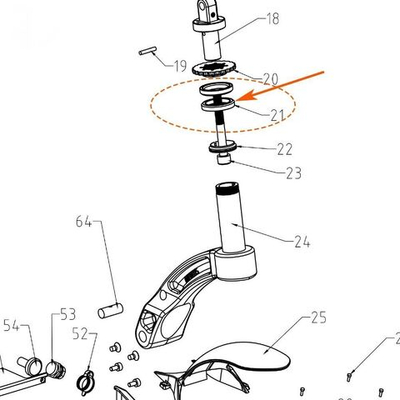 Подшипник рулевой Kugoo G1, G2 Pro (30х41х6,5)