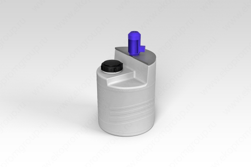 Емкость пищевая ЭкоПром дозировочная с турбинной мешалкой 60 л. вертикальная (47x47x77см;белый) - арт.555699