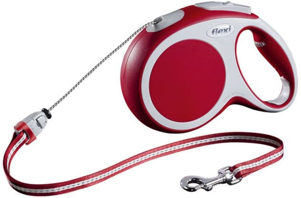 FLEXI рулетка Vario LONG M (до 20 кг) трос 8 м красная