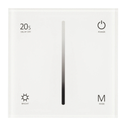 Панель SMART-P6-DIM-G-IN White (12-24V, 4x3A, Sens, 2.4G) (Arlight, IP20 Пластик, 5 лет) 034781