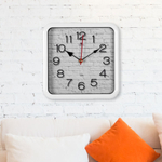 Часы настенные квадратные 22*22см "Фактура", корпус белый