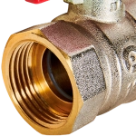 Кран шаровой полнопроходной ROMMER - 1" (ВР/НР, PN40, ручка-бабочка)