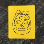 Цыплята №5 в корзиночке