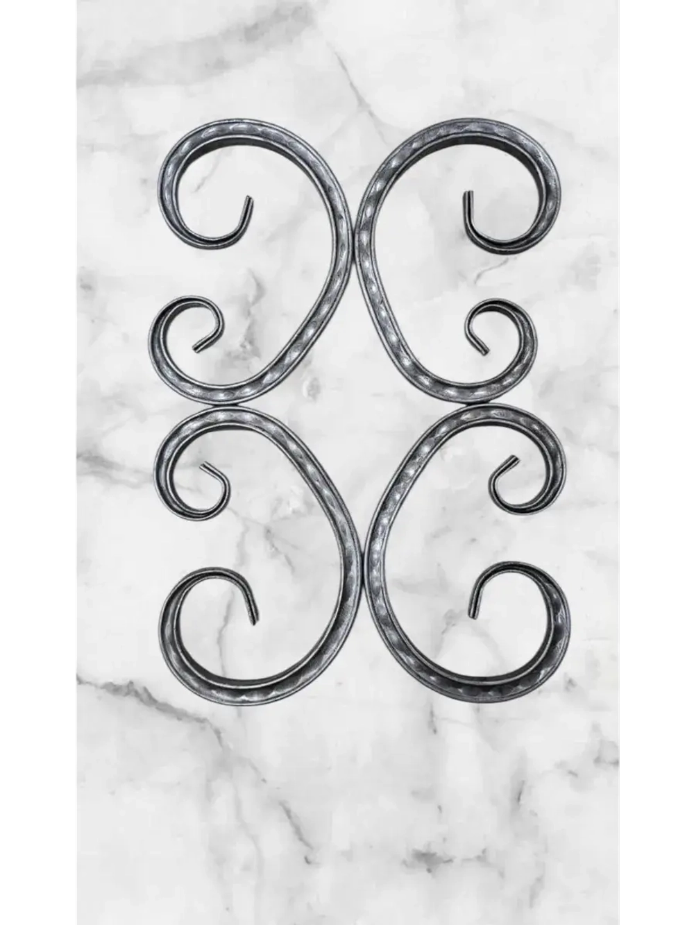 Кованый элемент "Бублик-косой" 4 шт