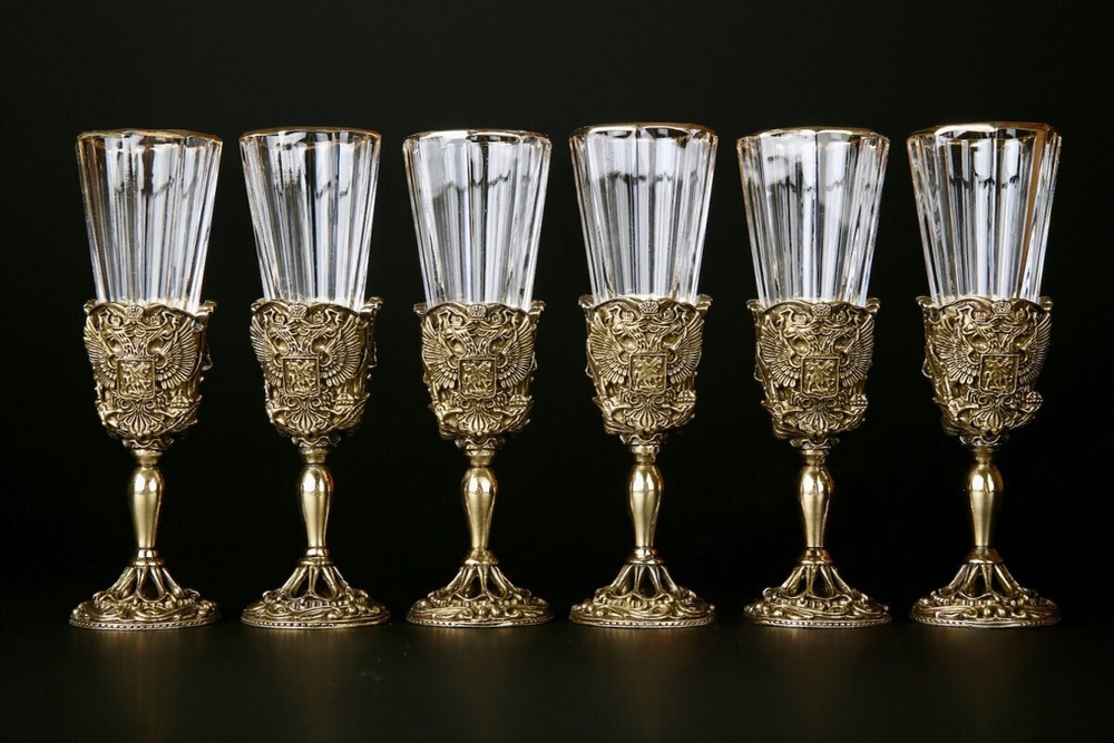 Набор лафитников "Герб России"