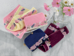 Полотенце 25x25 Feiler Cosmos beige 134 candy pink розовое