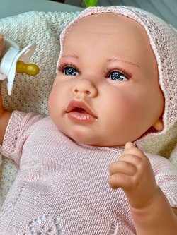 Кукла Реборн Marina and Pau 45см Ane мягконабивная (M3040)