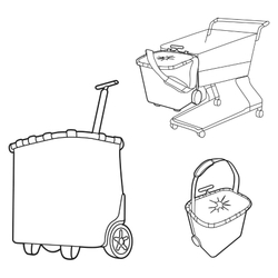 Сумка-тележка carrycruiser mixed dots