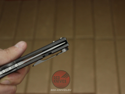 Нож CHAVES KNIVES 229 REDENCION KICKSTOP FLIPPER KNIFE TITANIUM CHISEL RK-432