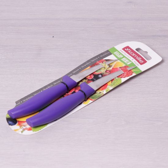 Ножи кухонные 2 шт. из нержавеющей стали Kamille КМ 5310 с зубчиками