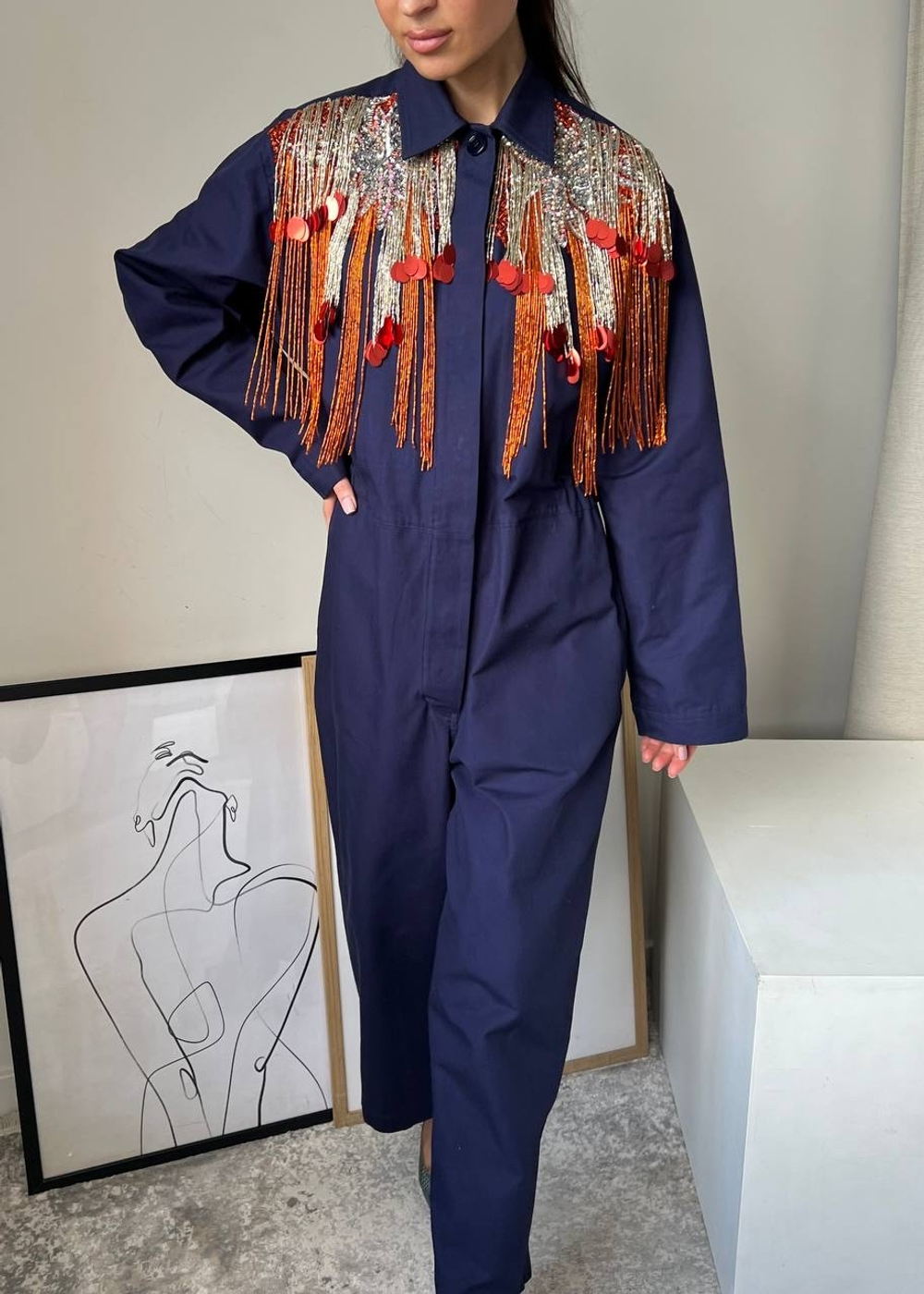 Хлопковый комбинезон Dries Van Noten, S