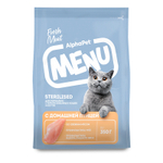 Сухой корм AlphaPet MENU с птицей и мясом для кастр.кошек 350г (Альфа Пет меню)
