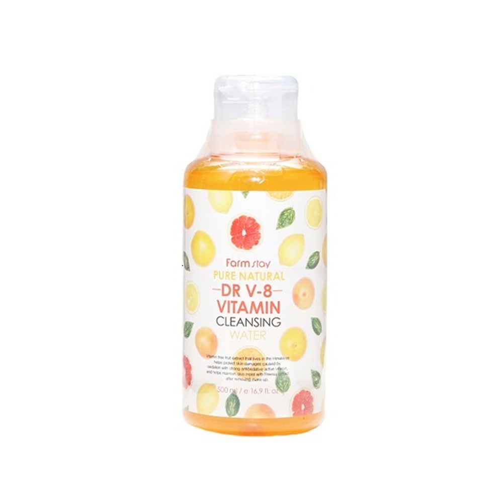 Вода очищающая с витаминами FarmStay Pure Cleansing Water Vitamin 500мл