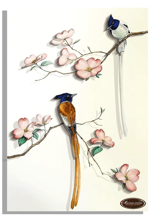 Папертоль РТ150287 "Райские птицы-1" 20*28см.