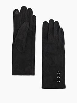 Перчатки из искусственного велюра