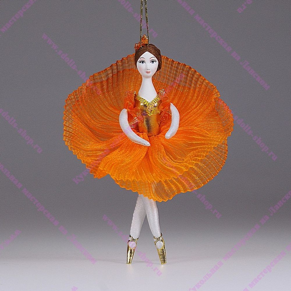 Ёлочная игрушка Балерина цветная
