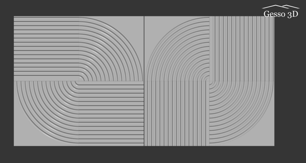 Гипсовая панель Megapolis-6