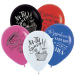 Шар (12''/30 см)Приколы оскорбительные, Ассорти, пастель, 2 ст, 50 шт.