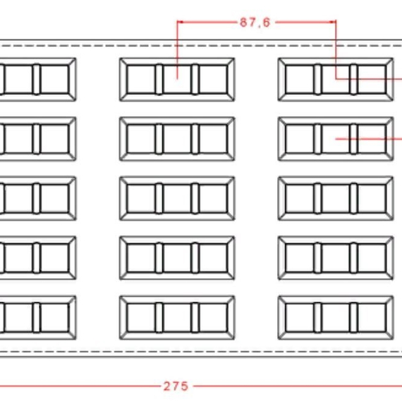 18 | Форма для шоколадных изделий (275*175 мм)