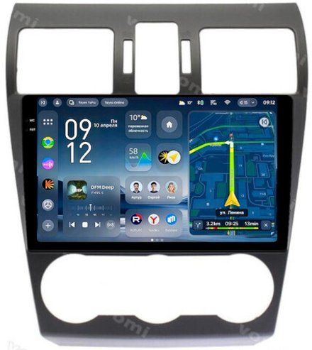Магнитола для Subaru Forester 4 2012-2015, Impreza 4, XV (штатная КЗВ и/или harman/kardon) - Teyes CC4-PRO монитор 9.5" 2K QLED на Android 13, Snapdragon 778G, ИИ, CarPlay, DSP, 4G SIM-слот
