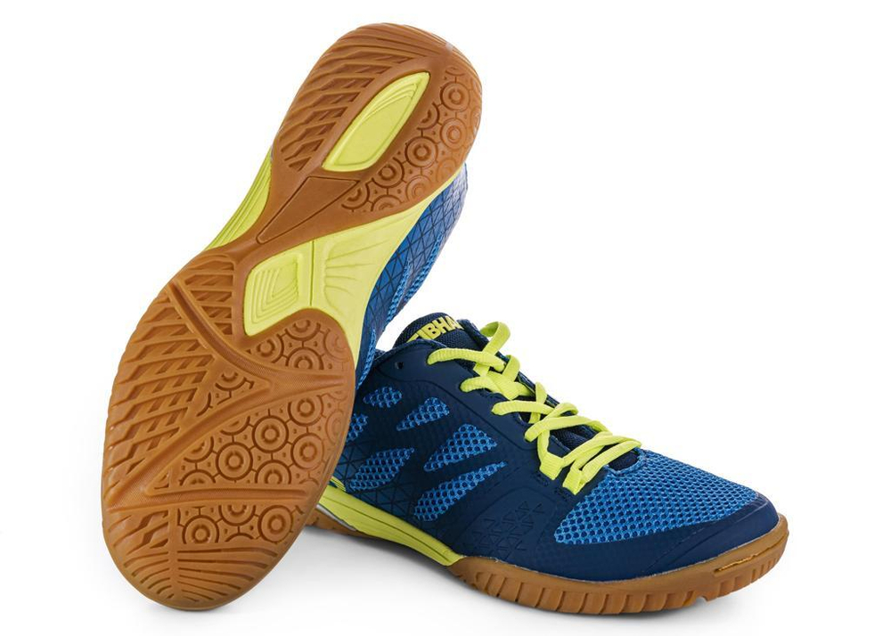 Tibhar Shoes Spider blue/neon yellow
