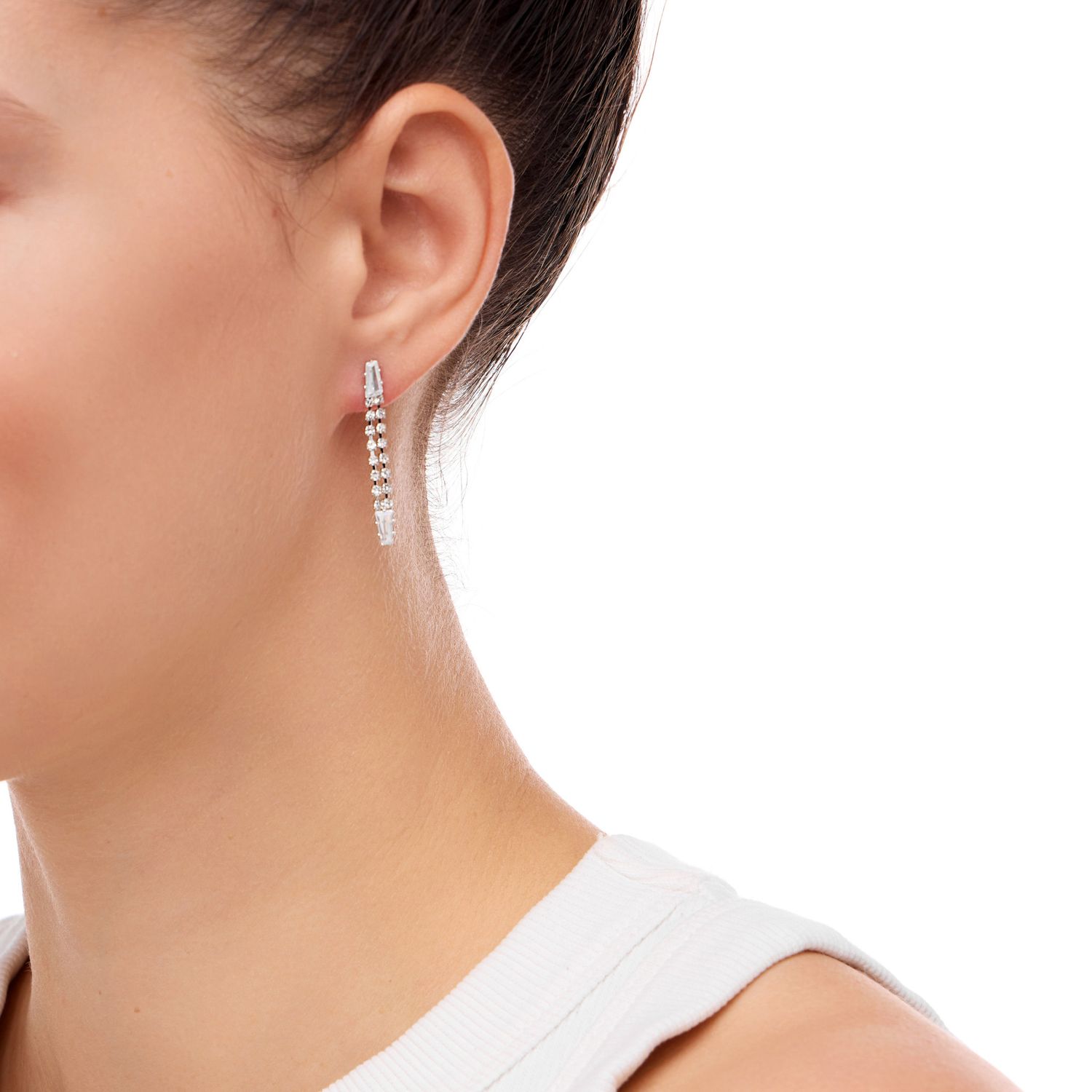 Серьги Double Chain Earrings